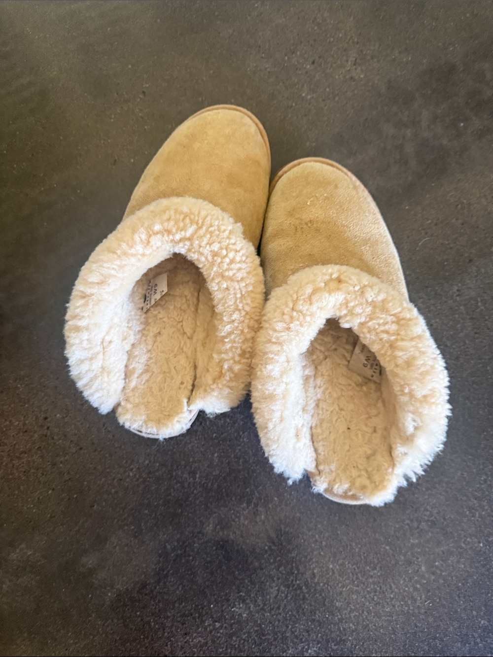 UGG Women's Cozy Faux-Shearling Mule Slippers - Cream/Tan